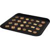 FORMEGOLOSE™, teglia per biscotti, 35 x 40 cm, realizzata in acciaio con doppio strato antiaderente, colore nero