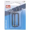 Prym Leiterschnalle 40 Mm Gunmetal Buckle, Lega di Acciaio