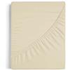 Burrito Blanco | Lenzuola con angoli 135 x 190/200 cm | Letto da 135 cm (+ misure disponibili) | Tessuto in cotone/poliestere 50/50 | Design A7 Beige