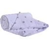 Medi Partners Coperta per Neonata Copertina Neonato per lettino - 100% Cotone 75x100cm naturale Blanket Neonati Invernale Estate Bifacciale Carrozzina Bambino (Stelle Grigie Con Minky Bianco)