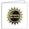 AFIE 22246 - Biglietto quadrato in oro dorato lucido, per godersi la vita, con busta bianca, 15 x 15 cm, motivo: edizione stampata, fabbricazione francese