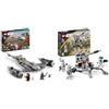 Star Wars LEGO Star Wars Starfighter N-1 del Mandaloriano, Set da The Book of Boba Fett & 75345 Star Wars Battle Pack Clone Troopers Legione 501, Modellino Da Costruire