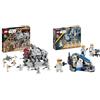 LEGO Star Wars Walker AT-TE, Set da La Vendetta dei Sith & Star Wars Battle Pack Clone Trooper della 332a Compagnia di Ahsoka