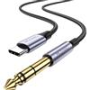 MOSWAG Cavo Adattatore Audio Stereo TRS da USB C a 1/4 Maschio,Cavo Adattatore USB Tipo C a 6,35mm per Pixel 4XL,Samsung Galaxy Note 10+/S20+,Amplificatore,Mixer, Altoparlante,Cuffie,Home theater