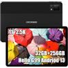 DOOGEE T30 ULTRA Tablet PC, 32GB RAM+256GB ROM(TF 2TB), Helio G99 Octa-Core, Batteria 8580mAh, 11 Pollici 2.5K TÜV SÜD, Dual 4G LTE/SIM, Fotocamera 16MP+8MP, Android 13, Japan Audio/Widevine L1 Nero