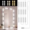Litinliv 5M Luci LED da Specchio Dimmerabile 3 Colori, 60 LED Kit Illuminato per Make Up, Applica a Specchio Cosmetico e Bagno