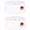 Westmark 2x Copri-Torta, Ø 30 cm, con Manico, Plastica, Trasparente, 342422E3