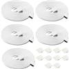 HUAZIZ 5 pezzi Cavo prolunga per strisce LED, 2m Cavo di estensione 4Pin LED RGB con 10 pezzi 10mm Connettore maschio 4 pin per 5050 3528 2835 Striscia LED RGB Accessori fai da te