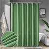MIULEE Tenda per Doccia 180 x 200 cm Verde Impermeabile Resistente Alla Muffa in Lavatrice Poliestere Con 12 Ganci
