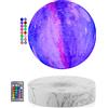 UVEHAS Lampada Luna Galleggiante - Levitazione Galassia Luna Luce Telecomando 16 Colori LED Levitazione Magnetica Filatura 3D Stampa Lunare Luci Notturne Scrivania Lampada Decorativa regali creativi