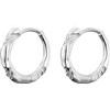 YOURDORA Damen Kleine Creolen Ohrringe Sterling silber 925 Textur Kreolen Schlichte Mini Unisex Ohrschmuck für Herren Frauen, 16 millimètres, Argento sterling, Non pietra preziosa