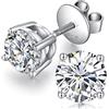 jiamiaoi Orecchini Uomo Diamanti Zirconi Argento Diamante Orecchino Uomo Donna Con Zirconi Argento 18K Oro Placcata Orecchini Donna A Vite