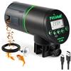 Petbank Mangiatoia Automatica Acquario - Timer Ricaricabile con Cavo di USB Charger, Mangiatoia Pesci con Display LCD, Dispenser Cibo Pesci Automatico, Nero
