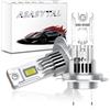 Asasytal H7 LED Lampadina, 70W +300% di Luminosità 6500K Cool White, DC 12V Plug Originale 1:1 Mini Design Sostituzione Diretta, Lampada Sostituzione per Alogena per Fari Auto e Moto, 2 Lampadine