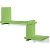 MODULARREDO | TWIN, Mensola da Muro, Libreria da Parete, Libreria Sospesa, Scaffale, Mensola da Muro Design, 68x42x20 cm, Verde Mela, Kit Tasselli Incluso - Made in Italy
