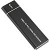 Goshyda Custodia SSD M.2 NVMe 10 Gbps 2 TB USB 3.1 Tipo C, Custodia SSD M.2 in Lega di Alluminio Ad Alta velocità per SSD 2230 2242 2260 2280, Compatibile per Win (BLACK)