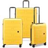MODO BY RV RONCATO SUPERNOVA 2.0 set valigie Grande, Medio e Cabina, con sistema di chiusura TSA - giallo