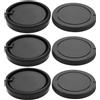 VGOL Set di 3 tappi in plastica per corpo e copriobiettivo posteriore, 64,5 x 19,2 mm, compatibili con Sony A100, A200, A230, A290, compatibili con Minolta AF, colore: nero