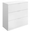 DEKIT GRUPO RIMOBEL Lago Comoda, Melamina, Bianco, 82-cm