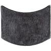 fluffy® Tappeto da bagno in microfibra per docce semicircolare, con fondo antiscivolo (Piccola Curva | Raggio Doccia 55 cm, Antracite)