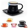 MeYuxg One Piece Tazza, Sabo Anime Tazza, Tazza da Caffè in Ceramica, One Piece Regalo, Regalo di Compleanno, Souvenirs, Tazza Regalo per Latte, Caffè e Succhi (Nero)