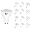 GY 12 lampadine LED GU10, 8W equivalenti a 80W, 2700K bianco caldo 660 lumen, lunga durata, basso consumo, adatte per illuminazione a binario e case da incasso certificate CE, non dimmerabili