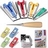 Cerioll Nastro Di Sbieco Maker, Strumento Per Sbieco Per Cucito, Nastro Di Tessuto Maker Tool Set, Bias Tape Maker Set, Bias Binding Maker Set, Bias Tape Maker Set Attrezzo Per Sbieco Piedini
