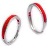 BCughia Anello Filo Rosso del Destino, Anelli Uomo Argento 925 Regolabili con Linea Rossa Anello Fidanzamento Donna Personalizzata Anelli Matrimonio Regolabili
