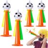 Bncxdc Vuvuzela Calcio, 4pcs in plastica Air Horn palmare, 2 Grandi/2 Piccoli tifo rumori Calcio Tromba, per i Bambini Adulti Stadio Calcio Tifosi Tema Partito Coppa del Mondo, Colore Casuale