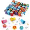 Collazoey 36 Pezzi Timbri bambinii, Set timbri Animali Multicolori, timbri autoinchiostranti per Bambini, Regali per Feste Compleanno per Bambini, riempitivo per Sacchetti Regalo, premi in Classe