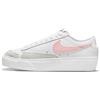 Nike W Blazer Low Platform, Sneaker Donna, White/Pink Glaze-Summit White-Black, 35.5 EU
