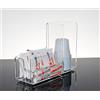 Slato Dispenser porta bicchieri di plastica da caffè porta bustine di zucchero e porta palette design moderno in cristallo acrilico trasparente Flor
