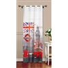 BOTTEGA TESSILE Tenda per Interni ad Occhielli Mod. LONDON,Stampa Digitale - Mis. 140 x 280 cm