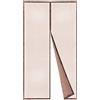 BricoShopping® Zanzariera Magnetica REGOLABILE con MAGNETE CONTINUO per Finestre Balconi In Legno Alluminio (145 Marrone)