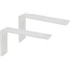 Sayayo Staffe per Mensole Bianche Staffe a L Staffe per Mensola Pesanti in Acciaio Inox Staffe Angolari Squadrette Angolari, 175 mm * 105 mm, 2 Pezzi