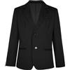 Mufeng Blazer da Bambino Slim Fit con Bottone Jacket Giacca Elegante Formale Giacca da Cerimonia Tuxedo Abito da Sposa Smoking Classico Gentleman Cappotti Bianco 13-14 anni