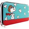 Animation Peanuts Snoopy Asso Volante Sopwith Camel Cuccia Borsa/Portamonete Pochette con Tasca per Monete & Porta Carte, Blu