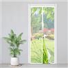 Sjldwtmt Zanzariera Magnetica 100x170cm, Zanzariera Porta Finestra Tenda Bianco, Tenda Magnetica Si Impedisce agli Insetti, Facile da Installare, Chiusura Automatica per Balcone, Soggiorno, Cantine, Terrazze