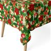 ECOMMERC3 Tovaglia natalizia antimacchia cotone rettangolare 100x140 Stella | Per il tavolino della cucina a dicembre, cotone resinato antimacchia, tatto tessuto, lavabile a freddo