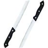 PARENCE.- Set di 2 coltelli da pane in acciaio inossidabile/coltello da cucina seghettato con impugnatura ergonomica - lama 18 cm, set di 2