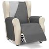 ECOMMERC3 | Fodera per poltrona 1 posto/Relax Comfort massimo e vestibilità completa - Fodera per poltrona 1 posto e poltrona relax colore grigio/antracite