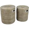 Urban Living NATURAL LIVING SET 2 CESTI RONDO IN ERBA S:P40XH45CM M:P45XH50CM
