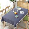 meioro Tinta Unita Frange Tovaglia Tovaglie Rettangolare Tovaglia in Cotone Lino, Adatto per La Decorazione della Casa Cucina, Varie Misure