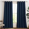 PONY DANCE Tenda Cameretta Bimbo Oscurante da Interno Tende Termiche Isolanti per Interni 2 Pezzi L 140 x A 280 cm Curtains per Salotto Eleganti con Anelli, Blu Scuro