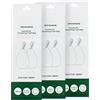 SONGMICS Sacchi Spazzatura, Sacchetti per Immondizia con Manici a Cordoncino, Sacchi per Pattumiere da Cucina da 15-20L, Pre-separati, Codice 020A01, 3 Rotoli, 120 Pezzi, Bianco KRB020A03