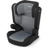 Foppapedretti Seggiolino Auto Time I-Size, per bambini da 100 a 150 cm di altezza, 3-12 anni, conforme ECE R129, Fissaggio Dualfix (Isofix e non), Safe Body Protection, Comfort Kid Pad, Carbon