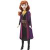 Mattel Disney Frozen - Anna bambola con abito esclusivo e accessori ispirati ai film Disney Frozen 2, Giocattolo per Bambini 3+ Anni, HLW50