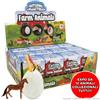 Boooh.it FARM ANIMALS : GIOCO DEGLI SCAVI CON UOVO SORPRESA ANIMALI FATTORIA | EXPO DA 12 PEZZI