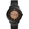 Fossil Orologio Neutra Automatic da uomo, movimento automatico, cassa in acciaio inossidabile nero da 44 mm e bracciale in acciaio inossidabile, ME3183, Nero