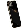 GOKEN Cover per Honor 70 Lite/Honor X6 / Honor X8 5G, TPU Silicone Galvanotecnica Phnom Penh Custodia, Soft Rubber Protettiva Case, Antiurto Antiscivolo Protezione Shell, Nero